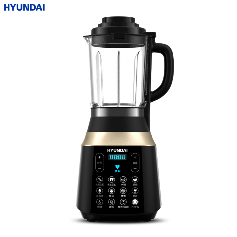 HYUNDAI破壁机家用小型多功能全自动加热辅食料理养生免滤豆浆机 普通款