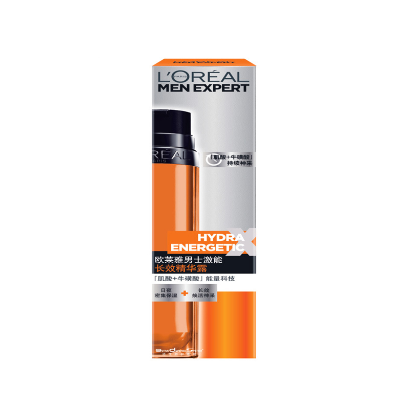 欧莱雅(LOREAL) 男士激能长效精华露 50ml 清爽;修护;保湿补水;滋润营养;各种肤质适 精华凝露L’OREAL