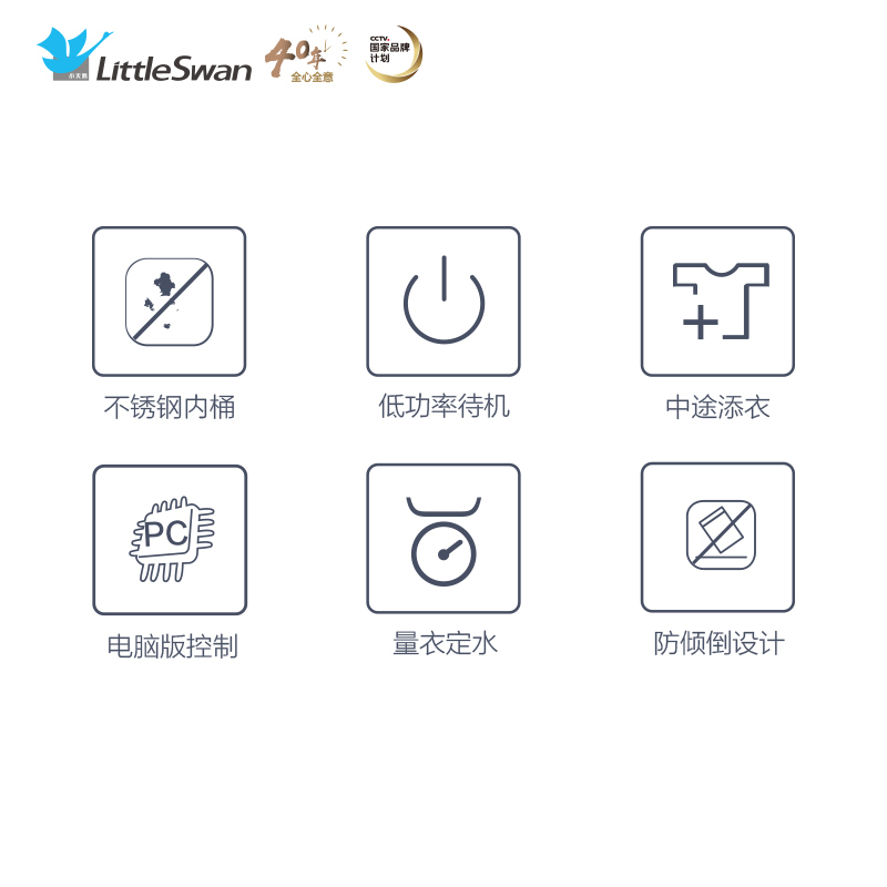 小天鹅(Little Swan) 比佛利12公斤高端洗衣机 BVL1D120TG66