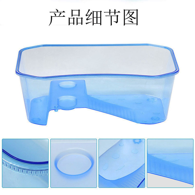 乌龟缸自带晒台爬台塑料盆金钱龟巴西龟养龟小盆小型水陆盆高清大图