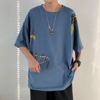 梵克公牛短袖T恤男夏季新款流帅气休闲宽松棉男衣服百搭青少年学生T恤男装打底衫男上衣