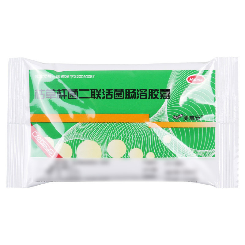 美常安 枯草杆菌二联活菌肠溶胶囊(美常安)250mg*10粒/盒