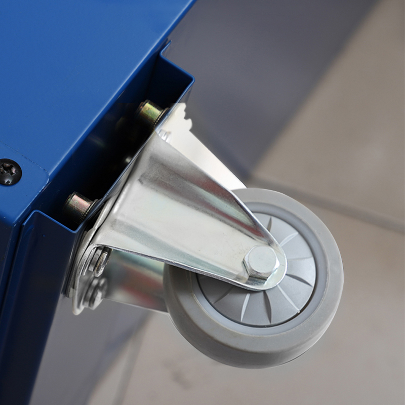 尔迈 工具车维修车间移动手推车多功能零件车 1抽屉 背挂板高清大图