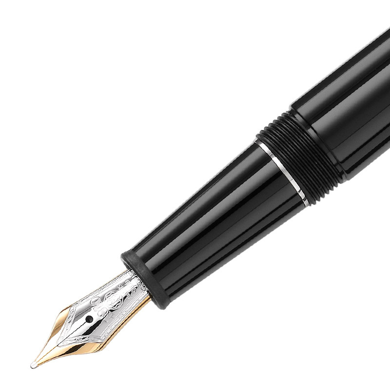 MONTBLANC万宝龙钢笔大班系列145墨水笔经典款镀铂金色106521 F