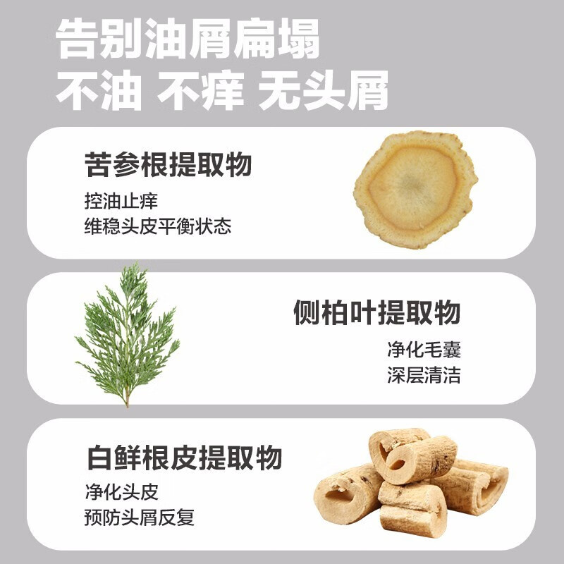 柏缇茶树去屑洗发露 止痒控油蓬松男女士洗头膏氨基酸洗发水 650ml高清大图