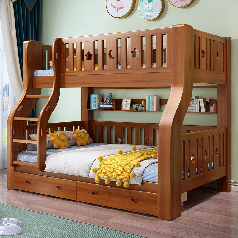 都市名门高低/子母床王刚胡桃木上下床 都市名门 简约现代实木母子床