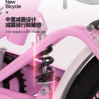 2022寸折叠自行车成人儿童轻便休闲中小学生单车tS 中置减震/铝合金辐条车轮免黑色 22英寸