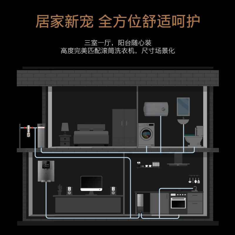 COLMO EVO系列 中央软水机 家用全屋净水器 全自动除垢软化水质净水器 CWS-B34