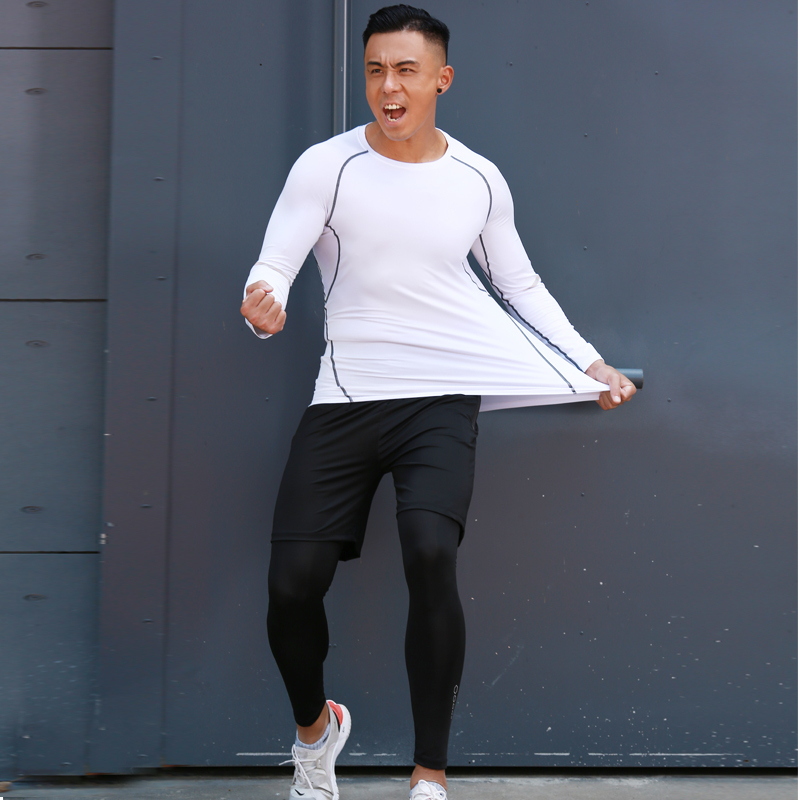 [直营]凯仕达(KAISHIDA)运动套装男跑步服健身房训练服冬天速干衣夜跑秋冬季套装晨跑衣服速干衣裤套装