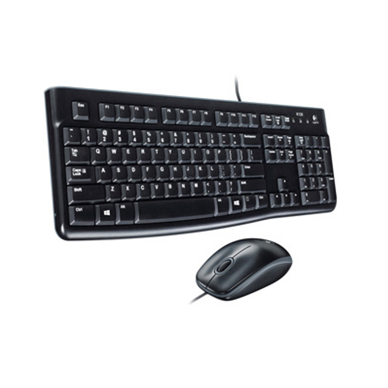 罗技（Logitech）MK120 键鼠套装 有线键鼠套装 办公键鼠套装 电脑键盘 笔记本键盘 联想全尺寸 黑色