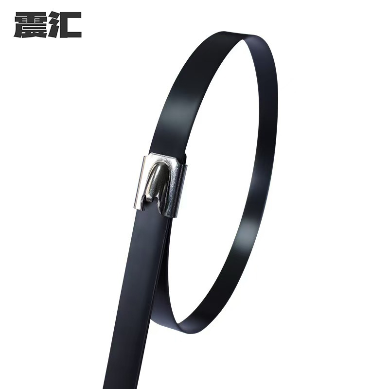 震汇 包塑不锈钢扎带 9*400mm 条高清大图