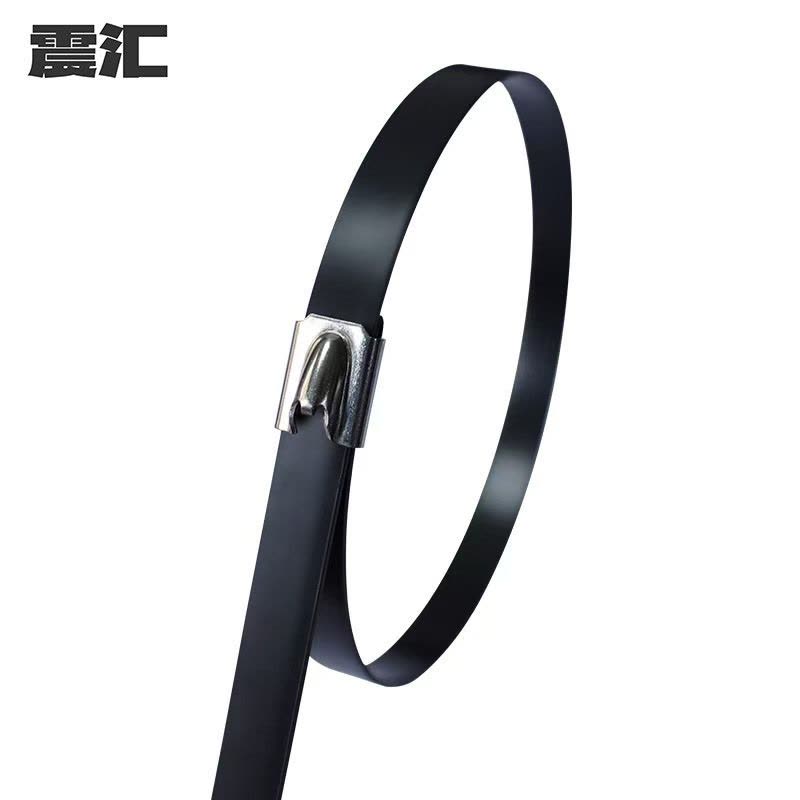 震汇 包塑不锈钢扎带 9*400mm 条图片