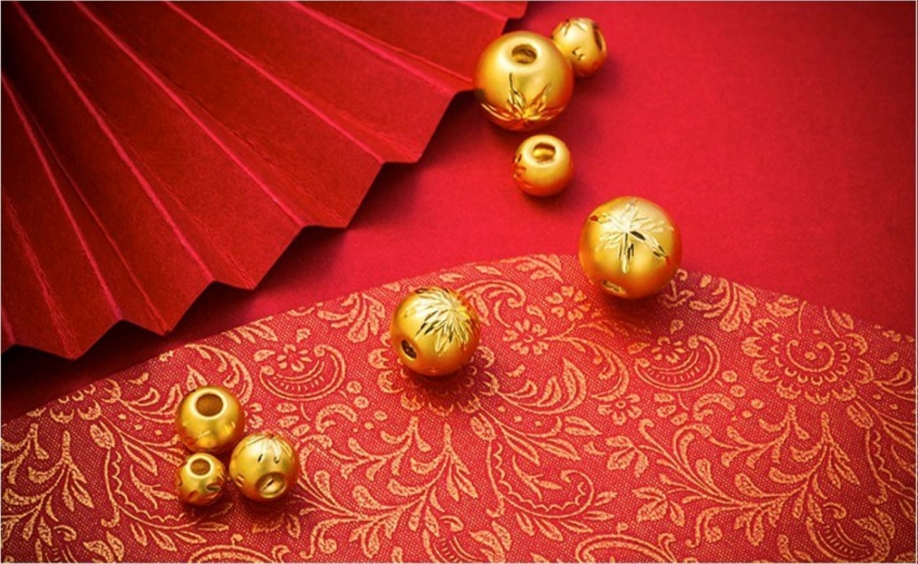 黄金投资小金豆金豆豆金元宝计价足金实心金条金块金豆子车花珠0.5克