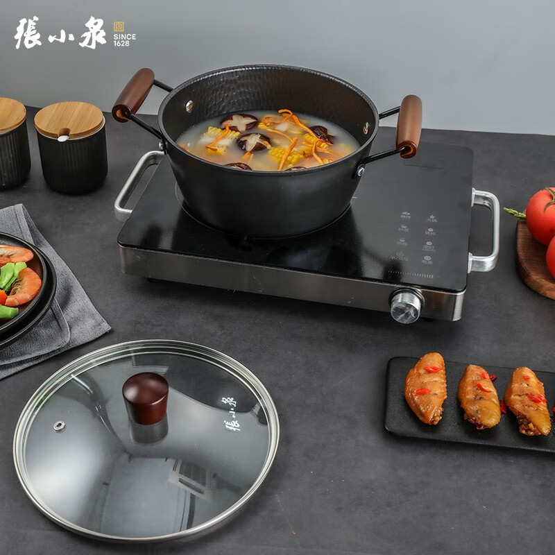 张小泉 锅具组合套装古法锤纹三件套C35613000 3件套高清大图