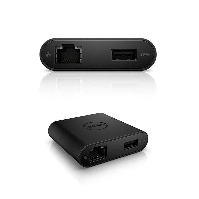 戴尔(DELL)DA200移动转换适配器 USB-C转HDMI/VGA/以太网/USB