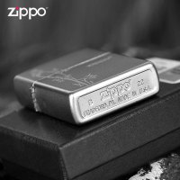 [苏宁自营]打火机正版简约锻纱步步高升礼盒套装正品芝宝Zipoo