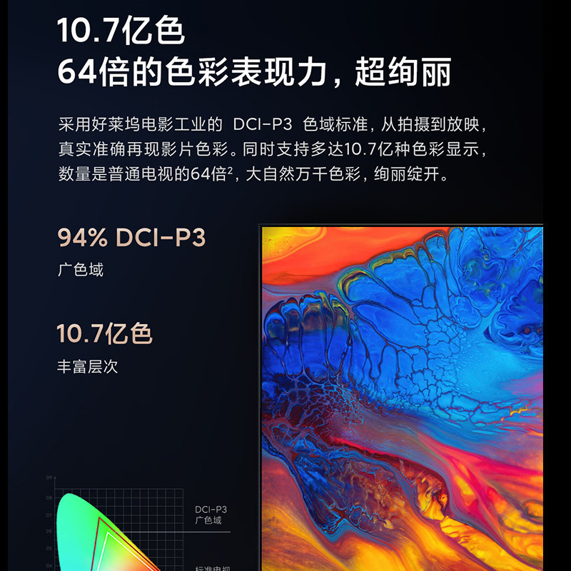 小米 电视 ES75 2022款 4K超高清 多分区背光 2+32GB 远场语音(台)