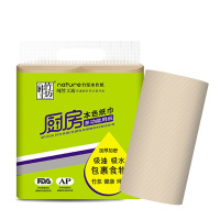 纯竹工坊 厨房卷纸 200克*2卷自柔纯系列吸油锁水可直接包裹食物 竹浆本色厨房卷纸