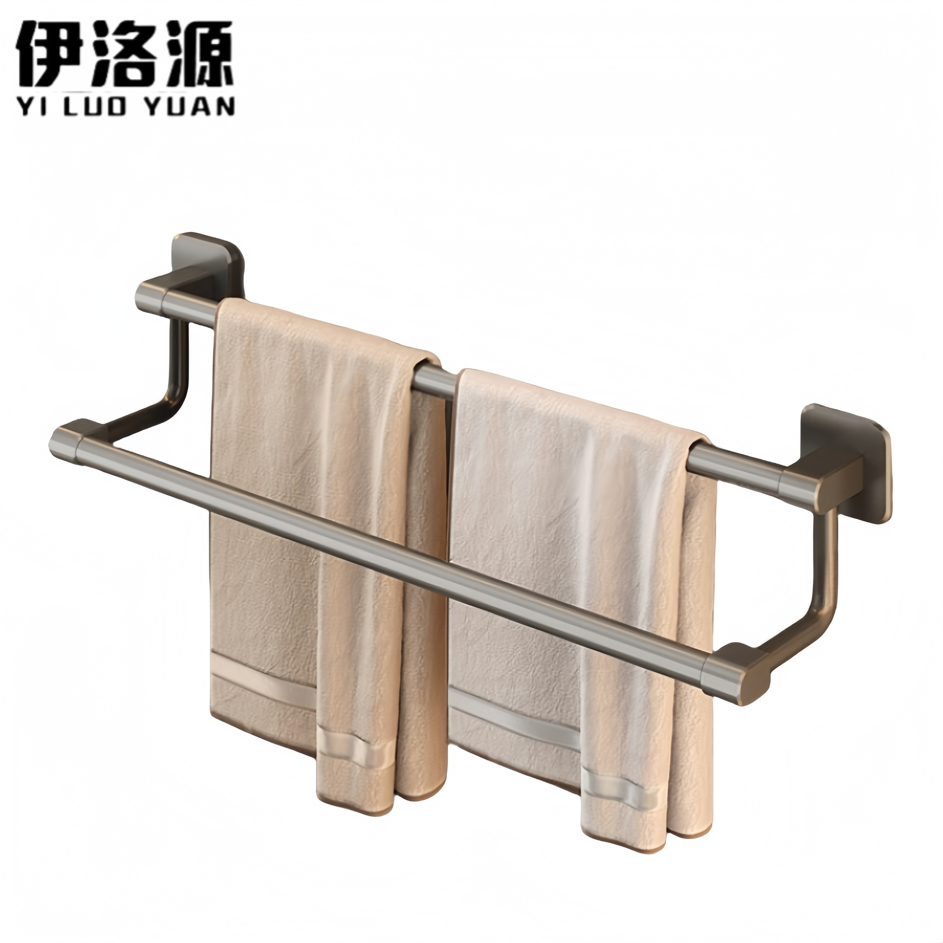 伊洛源双杆毛巾架50cm个高清大图