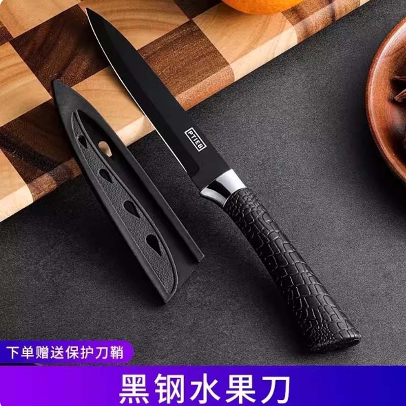 厨师刀 马蹄柄黑钢厨师刀高清大图