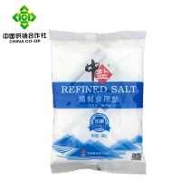 [蒸发结晶工艺]中盐河北 精制加碘食用盐400g*3袋 井矿盐加碘盐细盐厨房调味品调味料 品牌品质保障