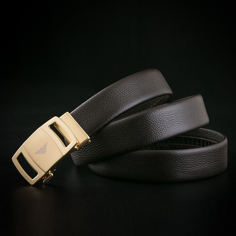 正品lidenamani利登阿玛尼男装皮带腰带真皮头层牛皮腰带男韩版潮自动