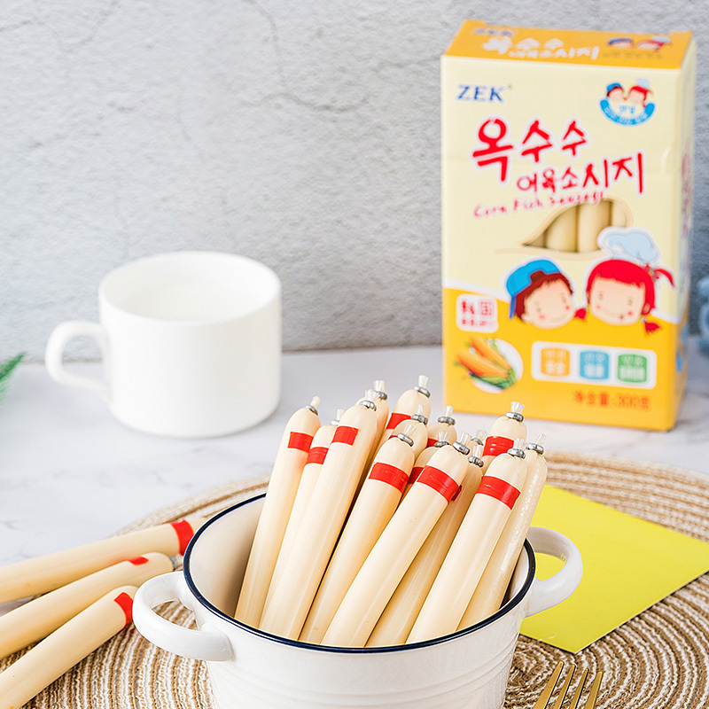 韩国进口 ZEK玉米鳕鱼肠300g（15g*20根） 深海鳕鱼肉火腿肠 20根儿童营养健康休闲零食