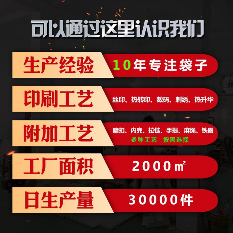 环保棉布手提帆布包单肩带拉链购物束口帆布袋子高清大图