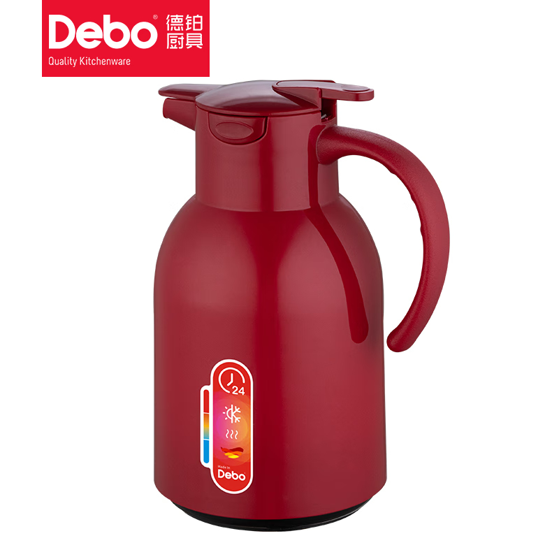 DEBO德铂 DEP-DS346 900ml 红色 保温水壶高清大图