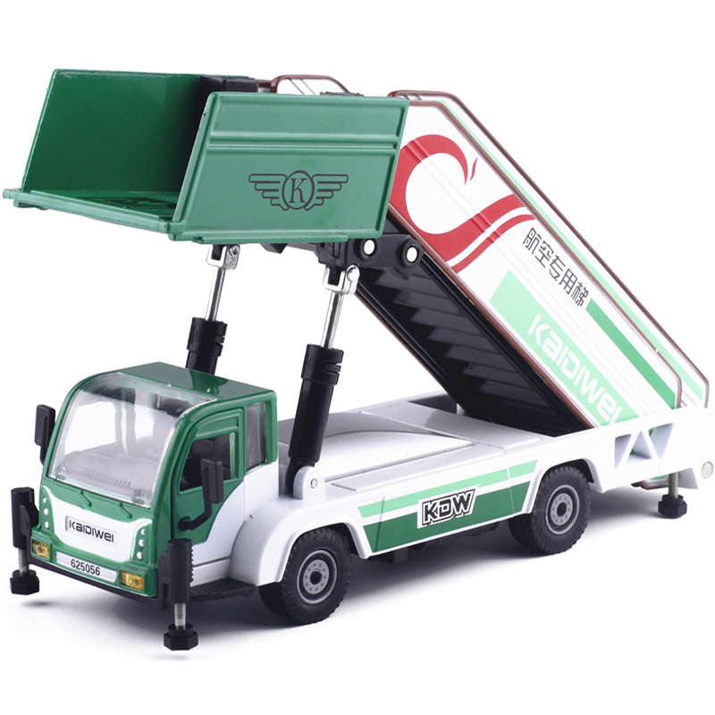 凯迪威登机梯车143合金机场车辆梯子伸缩式舷梯车旅客绿色视频