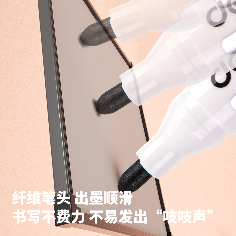 [补贴10%]白板笔培训会议室得力好写易擦可擦大头笔教师用文具大容量墨水粗头笔油墨教育画板笔写字笔高清大图