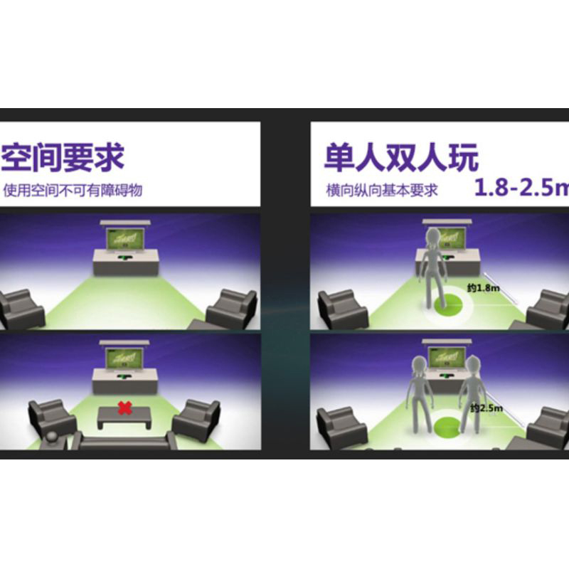 体感游戏机1 液晶显示器+电视 含安装