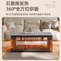 雪中情2025新款取暖桌电暖桌烤火桌一体升降茶几电暖炉长方形电烤桌家用客厅烤火茶几电烤桌取暖炉子烤火炉电炉桌省电电烤桌