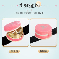 卜吻中医保健 新款四联艾灸盒 可移动拆卸随身灸无烟纯铜加厚艾灸服可移动无烟布套 四联纯铜艾灸包(含铜盒) 颜色随机