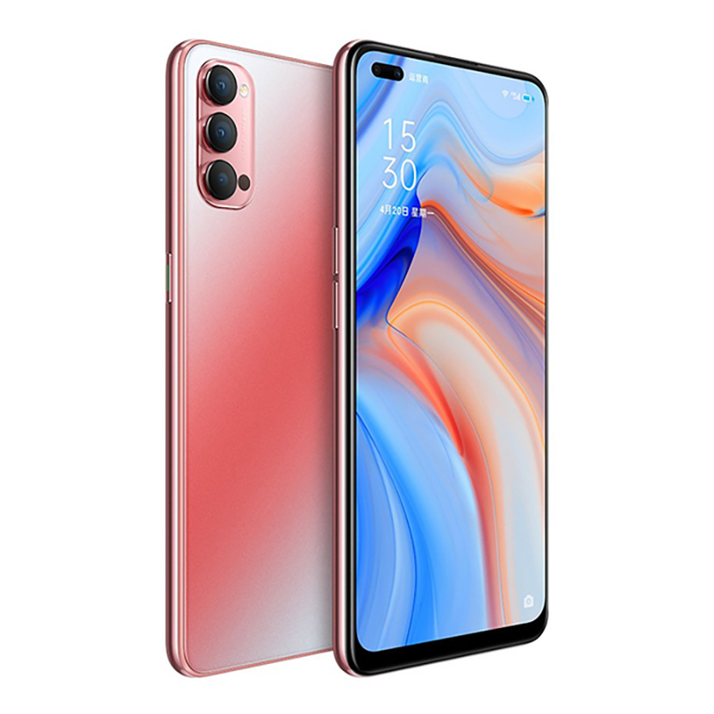 二手9成新opporeno45g晶钻红8gb128gb全网通64英寸屏骁龙765g电信移动