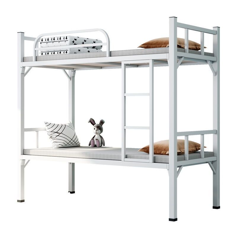 上下铺铁架床双层铁艺宿舍高低床员工宿舍学生寝室成人钢木架子床