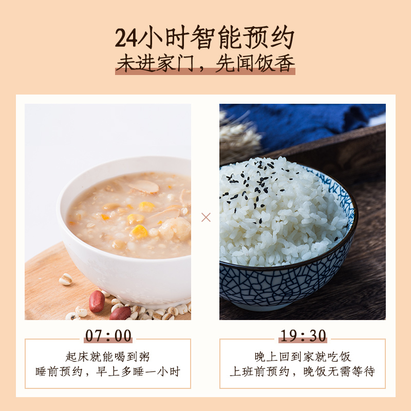 康佳(KONKA)家用电饭煲KRC-RS21迷你智能预约保温热电饭锅 多功能不粘内胆1-2人煮饭宿舍2L升容量