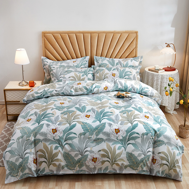 蒂兰圣雪彩锦棉四件套