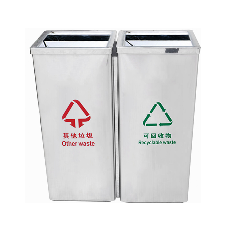 润泰博源 RTBY-23 分类环保垃圾桶 (计价单位:个) 银色高清大图