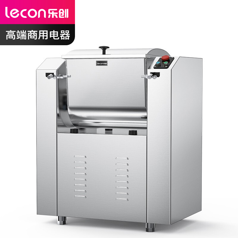 乐创(lecon)低噪音和面机 商用饭店食堂揉面搅面机 15kg/次带掀盖即停 LC-J-HWJ15高清大图