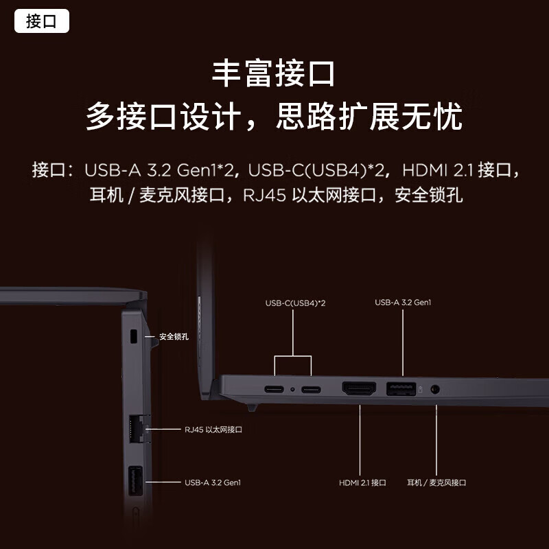 联想ThinkPad T14 锐龙R7-8840U 集成显卡 16GB 512G 高清屏屏 14英寸轻薄商务办公学习笔记本电脑