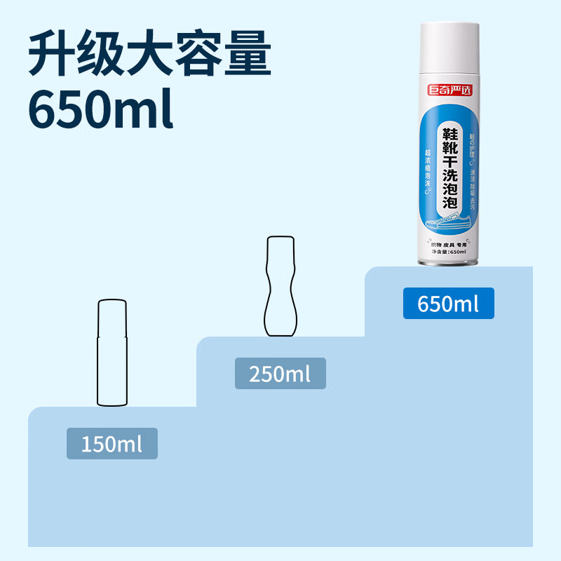 巨奇鞋靴干洗剂全鞋干洗泡泡小白鞋免水洗免晒慕斯鞋子清洁剂2848高清大图