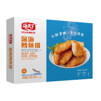 海天下 冷冻深海鳕鱼排 310g*2 盒装 鳕鱼条 海鲜生鲜水产