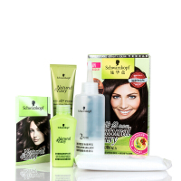 Schwarzkopf shihualou施华蔻染发剂怡然染发膏植物无氨健康遮盖白发各种发质棕色系5.05炫舞金棕