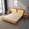 北欧全实木床现代简约风格家具1.5米小户型1.8米日式实木床双人床