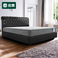AIRLAND雅兰 西雅图床垫+源床垫 新品套餐 真皮皮艺床架 23cm独袋乳胶椰棕全配置床垫