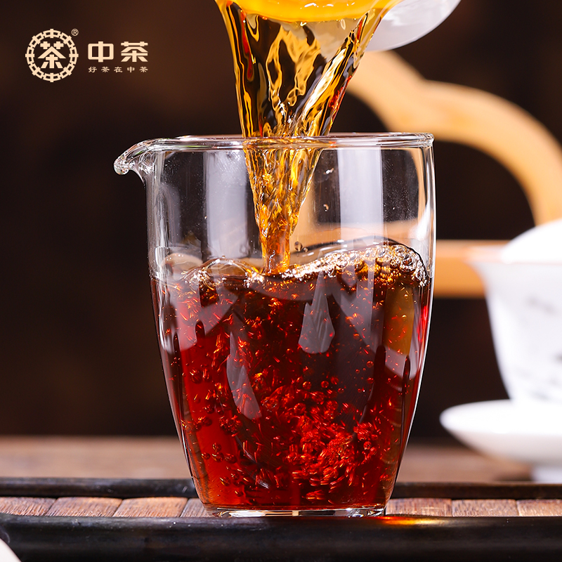 中茶普洱茶紧压茶熟普357g*7茶饼整提 7761云南普洱茶叶中华老字号高清大图