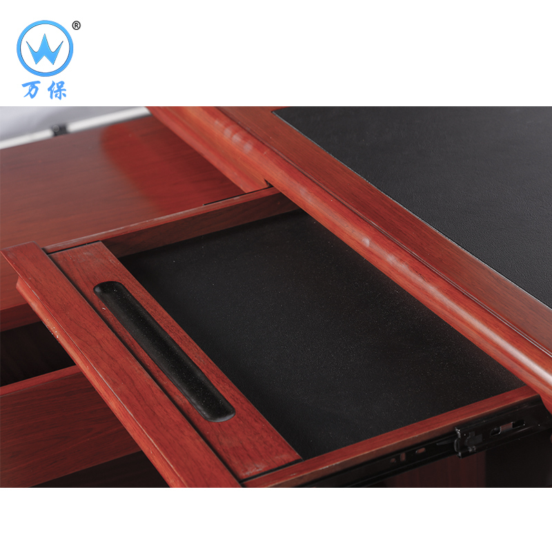<万保>油漆办公桌 办公家具 现代中式 油漆办公台 油漆班台 油漆漆面职员桌