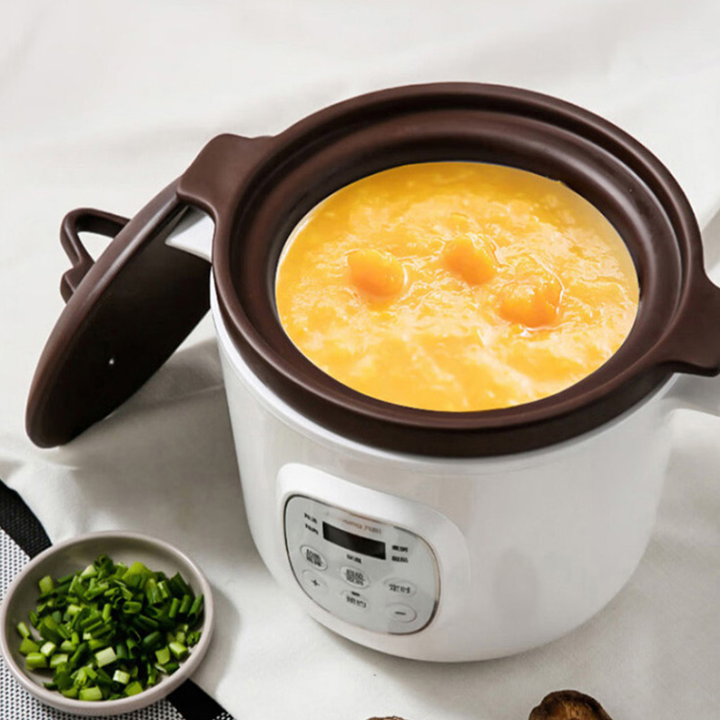 九阳紫砂电炖锅2L煮粥全自动煲汤养生紫砂锅智能预约DGD2066AM高清大图