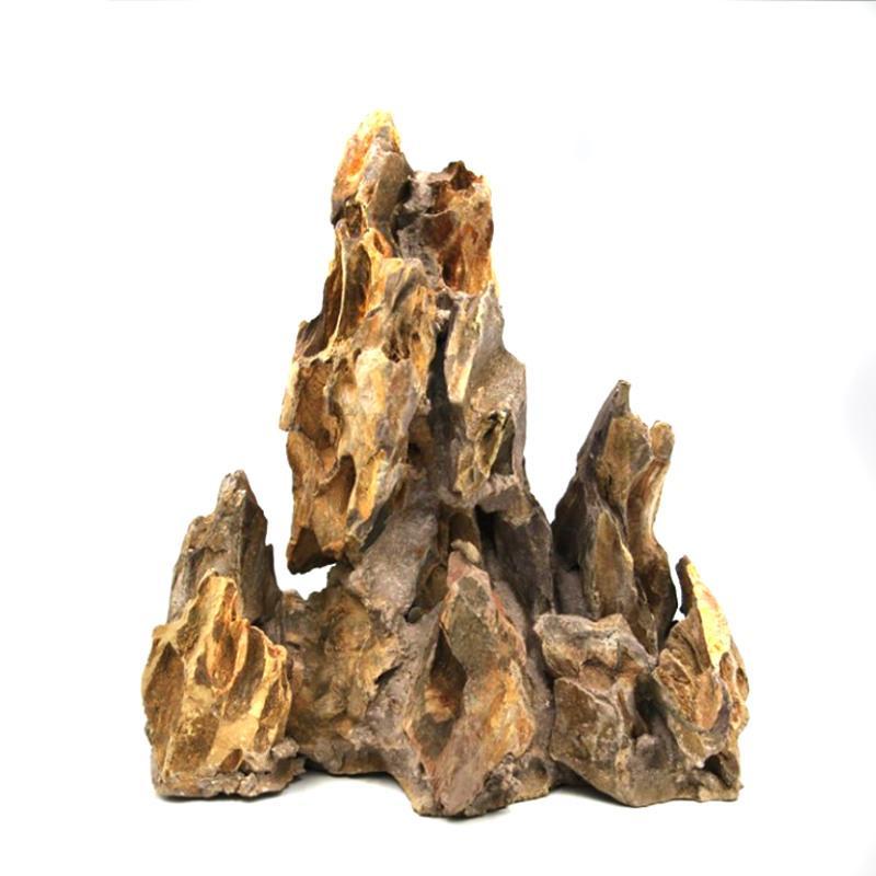 假山石松皮石水族箱装饰鱼缸造景鱼缸造景石小假山石水草造景1斤精选